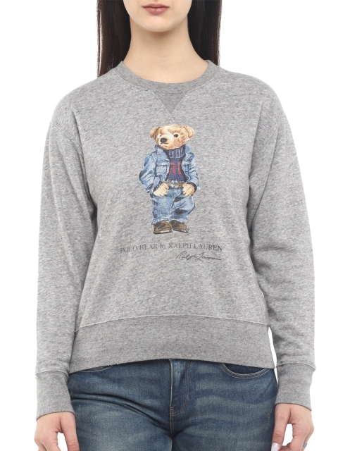 

Polo Ralph Lauren Women Grey Quirky Printed Pullover