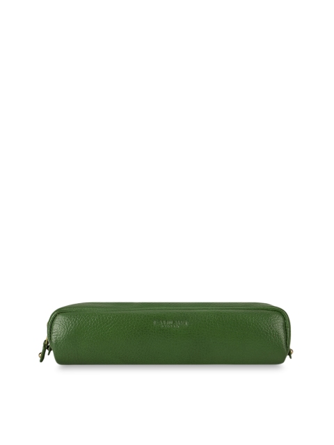

Da Milano Green Textured Genuine Leather Pouch
