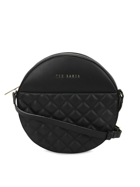 

Ted Baker Black Textured Leather Structured Sling Bag