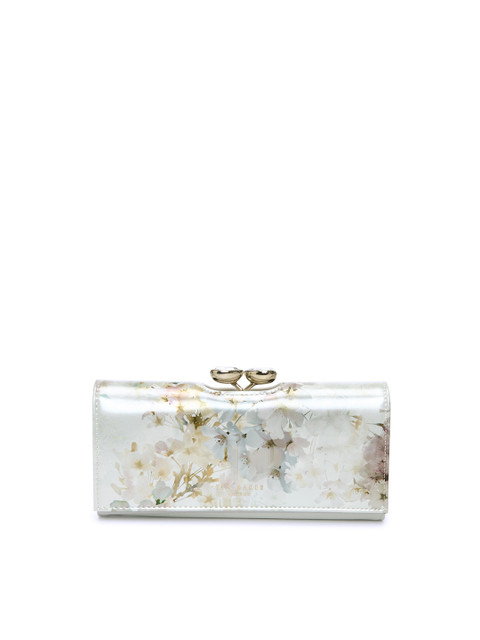 

Ted Baker Cream & Brown Printed Purse Clutch