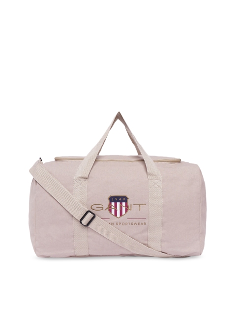 

GANT Men Beige Solid Duffle bag