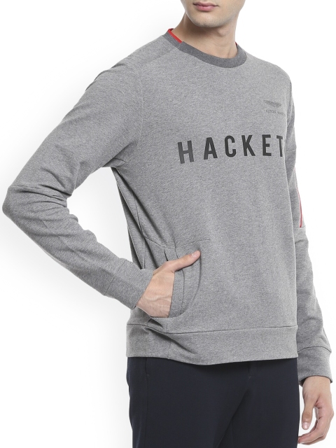 

HACKETT LONDON Men Grey Printed Sweatshirt