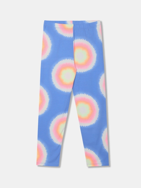 

GAP Girls Blue Elasticized Waist Printed Leggings