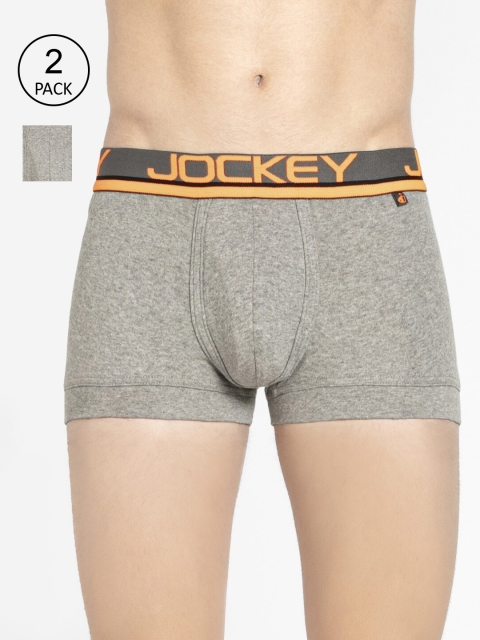 

Jockey Men Pack Of 2 Assorted Pure Cotton Trunks FP03-0201-ASSTD