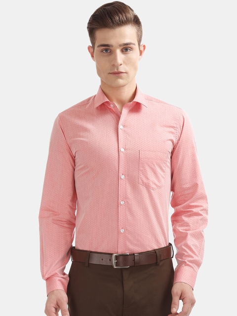 

Excalibur Men Orange Slim Fit Casual Shirt