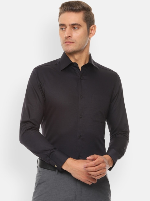 

Louis Philippe Men Black Checked Formal Shirt