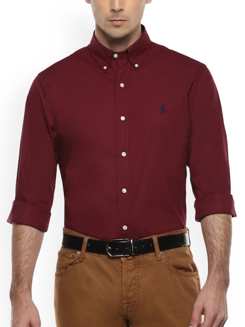 

Polo Ralph Lauren Men Maroon Casual Shirt