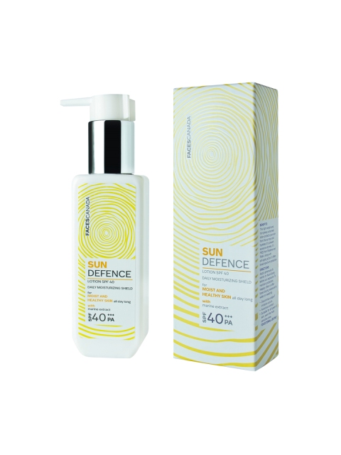 

FACES CANADA Sun Defence Lotion SPF40 100g, White