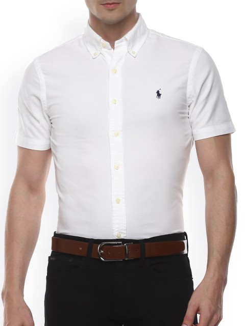 

Polo Ralph Lauren Men White Slim Fit Casual Shirt