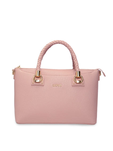 

LIU JO Pink PU Structured Handheld Bag