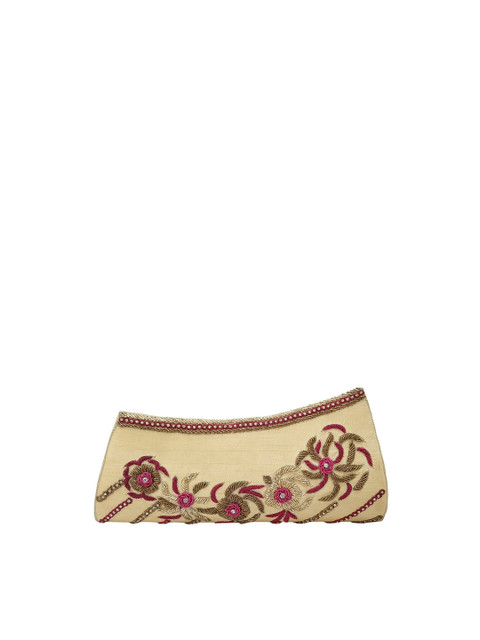 

Spice Art Gold & Maroon Embroidered Purse Clutch