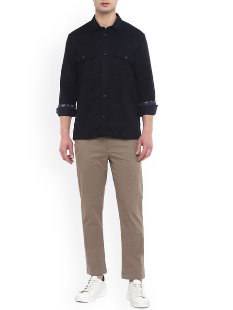 

Ted Baker Men Navy Blue Casual Shirt
