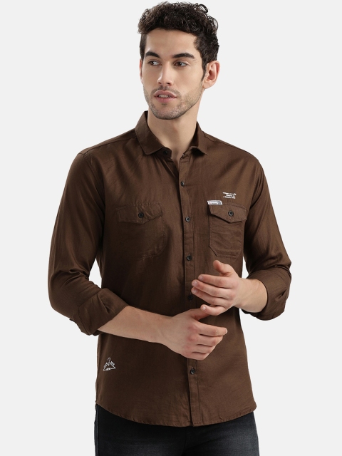 

V2 Value & Variety Men Brown Casual Shirt