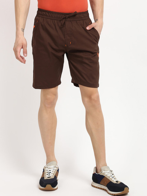 

V2 Value & Variety Men Brown Mid-Rise Regular Shorts