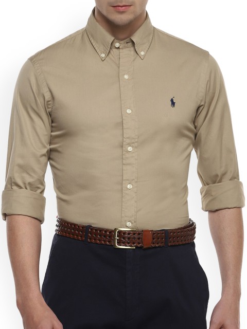 

Polo Ralph Lauren Men Tan Brown Casual Shirt