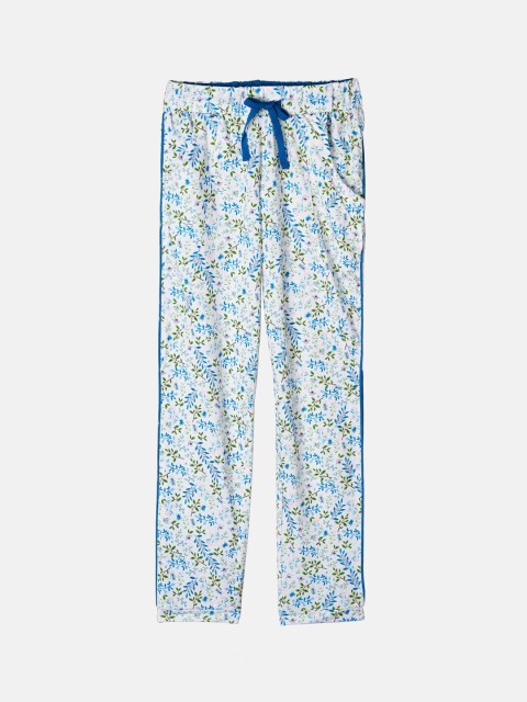 

Monte Carlo Girls Blue & White Floral Printed Track Pants