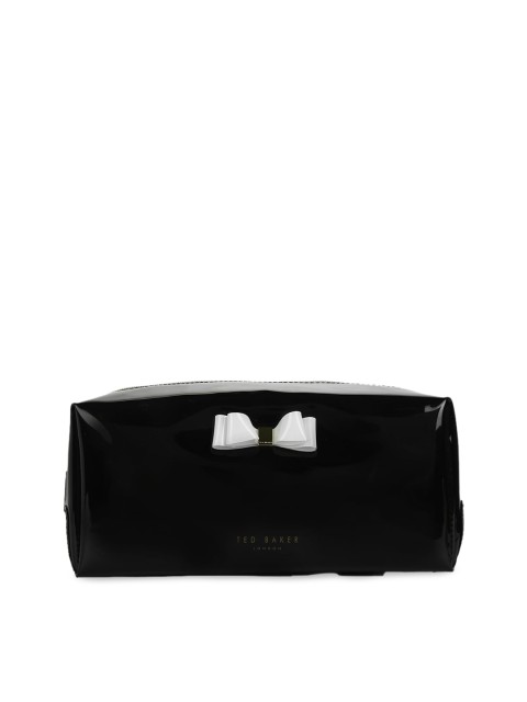 

Ted Baker Women Black Glossy Make-Up Pouch