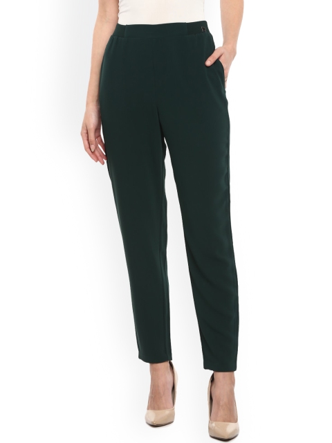 

Ted Baker Women Green Regular High Waist Casual Trousers