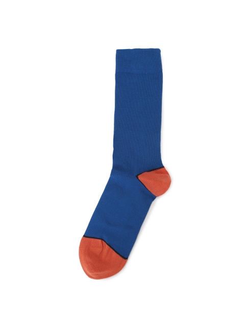 

Ted Baker Men Blue & Red Colorblocked Calf-Length Signature Socks
