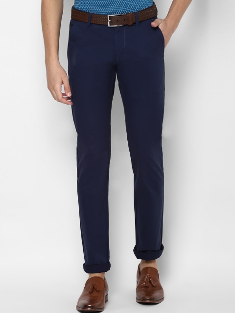 

Allen Solly Men Navy Blue Slim Fit Regular Trousers