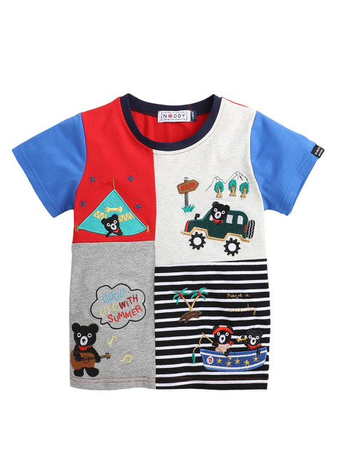 

Noddy Boys Red & White Printed T-shirt
