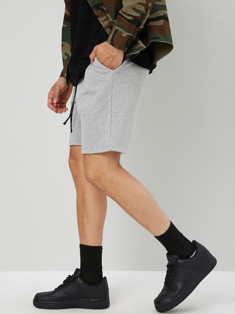 

FOREVER 21 Men Grey Mid-Rise Regular Shorts
