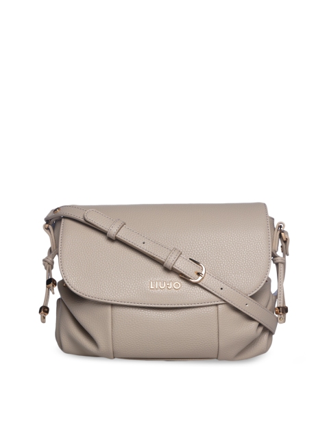 

LIU JO Cream-Coloured Structured Sling Bag