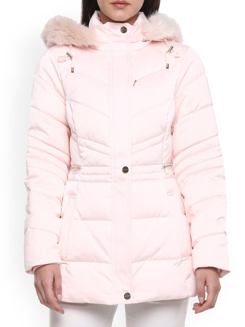 

Ted Baker Women Pink Longline Puffer Jacket