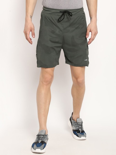 

V2 Value & Variety Men Olive Mid-Rise Sports Shorts