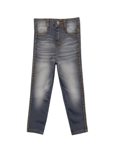 

Kid Studio Girls Grey Skinny Fit Heavy Fade Jeans