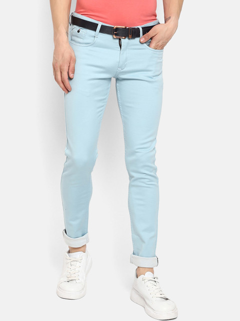 

V2 Value & Variety Men Blue Chinos Trousers