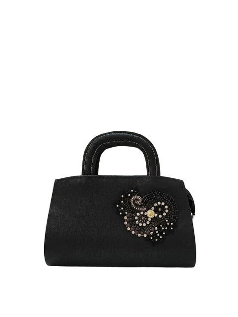 

Spice Art Black & Brown Bow Detail Purse Clutch