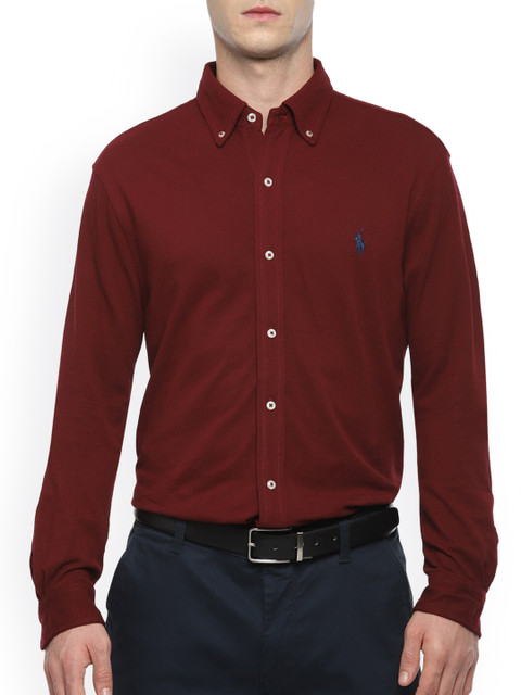 

Polo Ralph Lauren Men Burgundy Formal Shirt