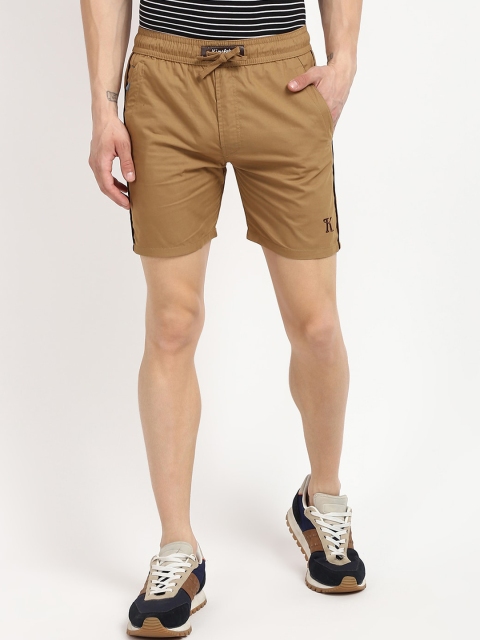 

V2 Value & Variety Men Cream Mid-Rise Regular Shorts
