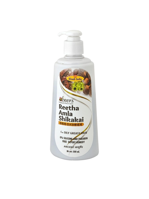 

abeers Ancient Reetha Amla Shikakai Hair Cleanser 500ml, White
