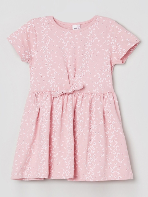 

max Girls Pink Floral A-Line Top