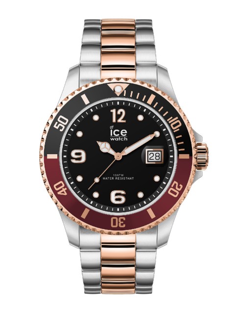 

Ice Men Black Dial & Silver Toned Stainless Steel Straps Analogue Watch 16548