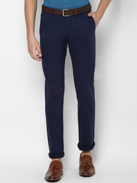 

Allen Solly Men Navy Blue Slim Fit Regular Trousers