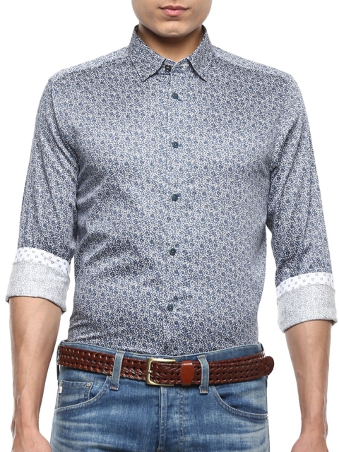 

Ted Baker Men Blue Abstract Printed Casual Slim Fit Shirt