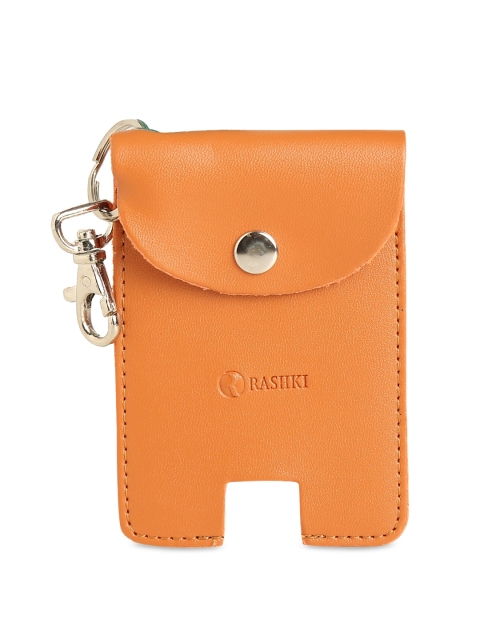 

RASHKI Unisex Tan-Brown Solid Mars Sanitizer Case