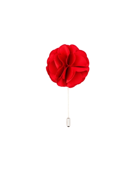 

The Tie Hub Men Red Solid Big Marigold Flower Lapel Pin