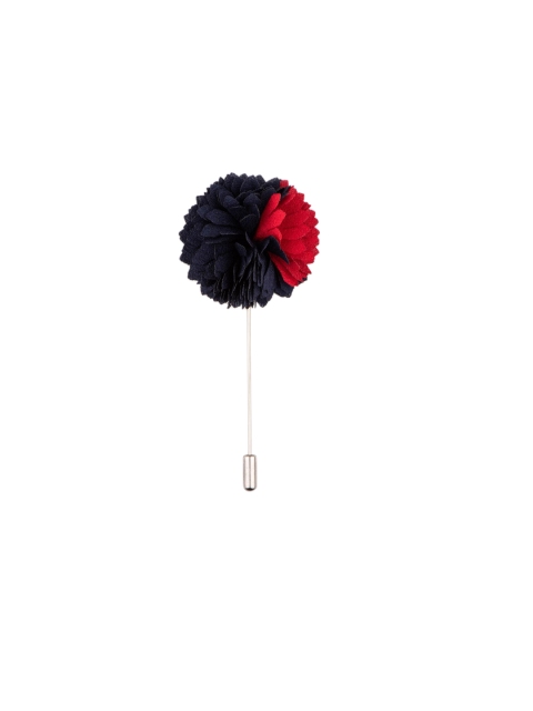 

The Tie Hub Men Blue & Red Flower Microfiber Lapel Pin