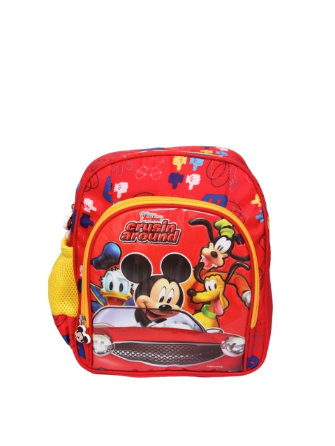

Disney Kids Red MICKEY MOUSE Print Backpack