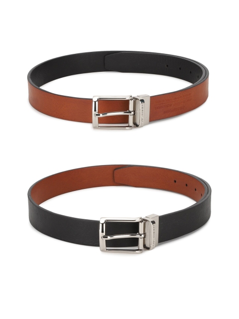 

Louis Philippe Men Brown Textured Leather Reversible Formal Belt