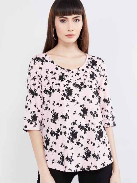 

max Pink Floral Regular Top