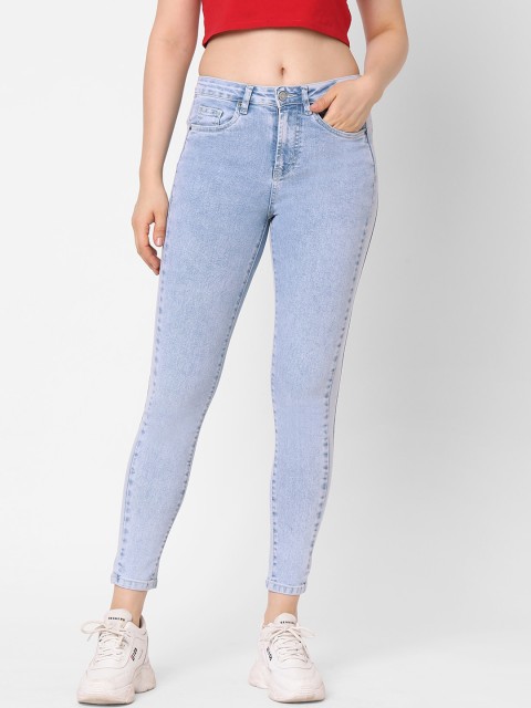 

TARAMA Women Blue Skinny Fit Light Fade Jeans
