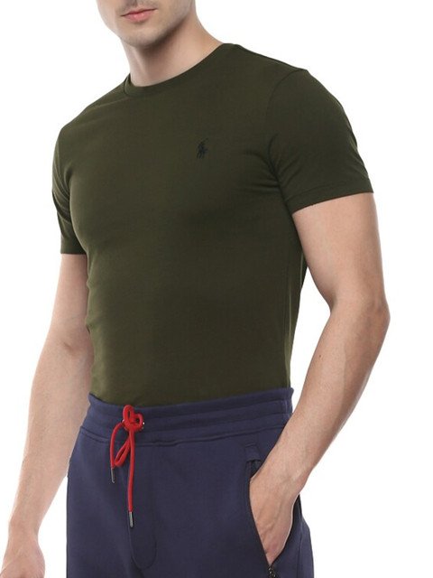 

Polo Ralph Lauren Men Green Extended Sleeves T-shirt