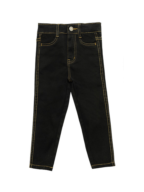 

Kid Studio Girls Black Skinny Fit Jeans