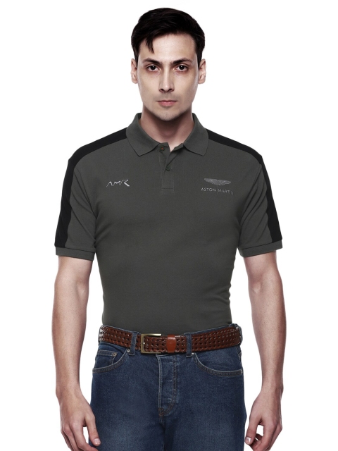 

HACKETT LONDON Men Green Polo Collar T-shirt