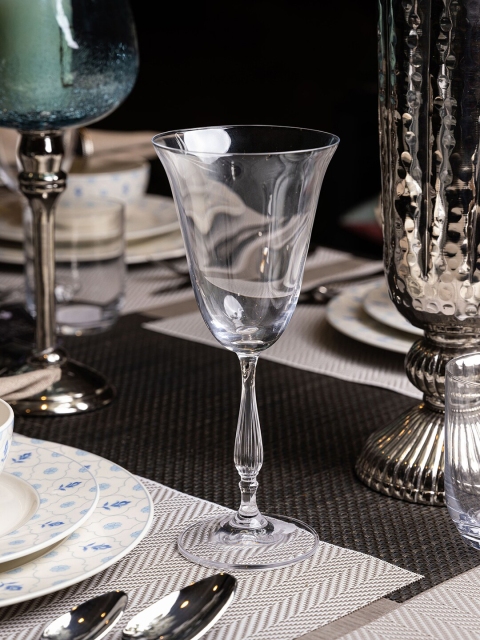 

Pure Home and Living Set Of 6 Transparent Fregata Red Wine Glass
